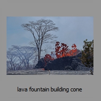 lava fountain building cone